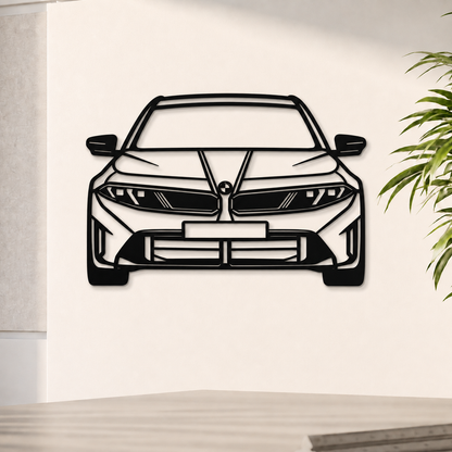 2021 M5 Competition Vorderansicht Metall Auto Wandkunst - MT1325
