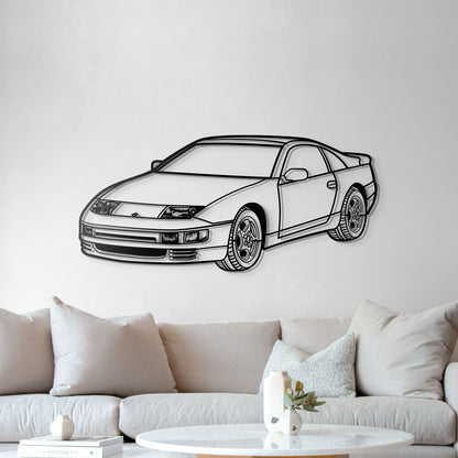 1986 300ZX Z31 Perspective Metal Car Silhouette - MT1491