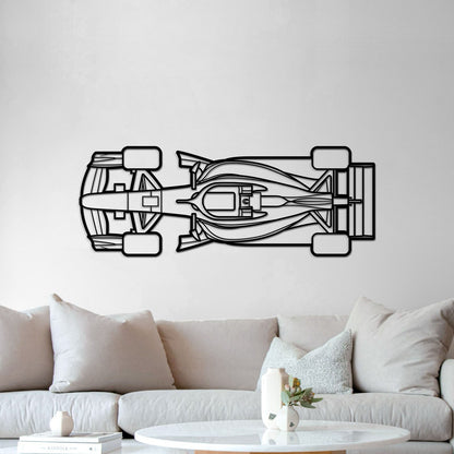 Formula 1 2026 Top View Horizontal Metal Car Wall Art - MT1499