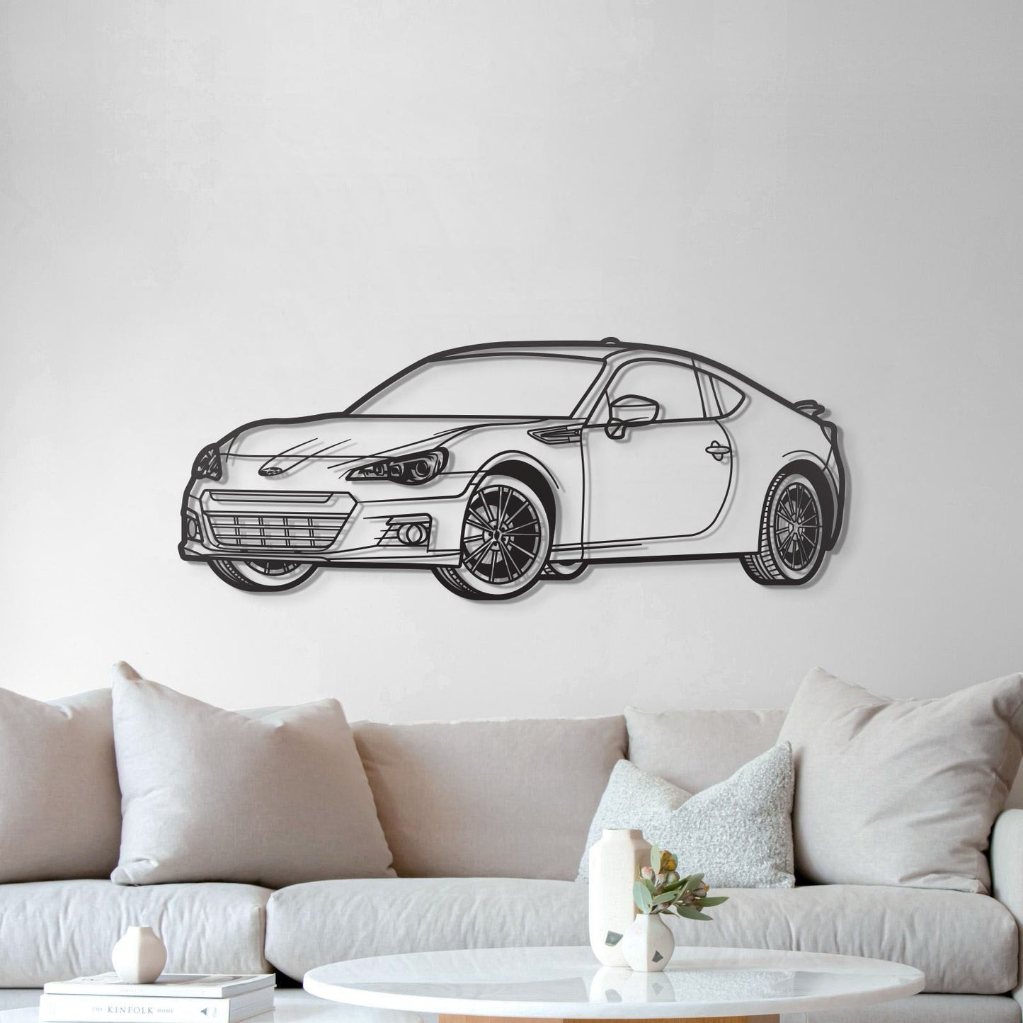 2016 BRZ Perspective Metal Car Silhouette - MT1487