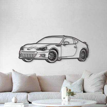 2016 BRZ Perspective Metal Car Silhouette - MT1487