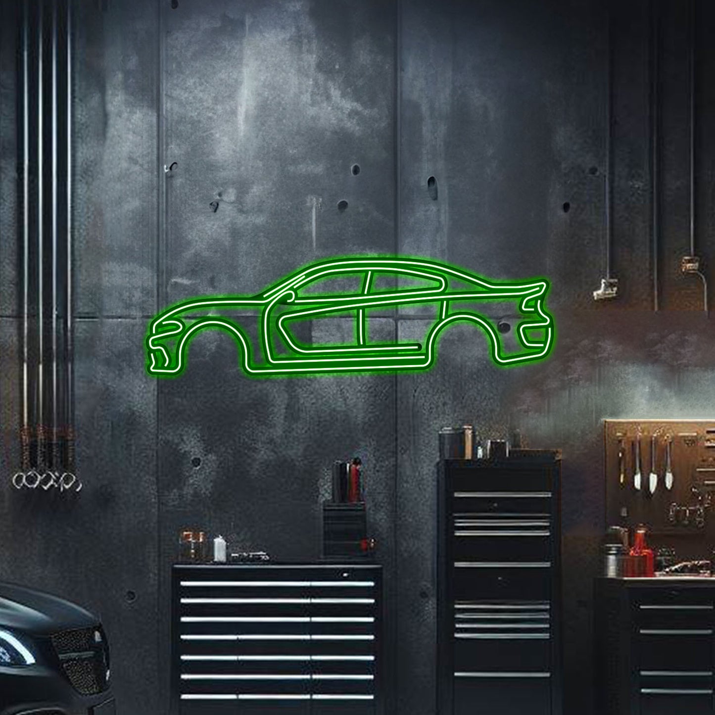 2023 Charger Metal Neon Car Wall Art - MTN0008
