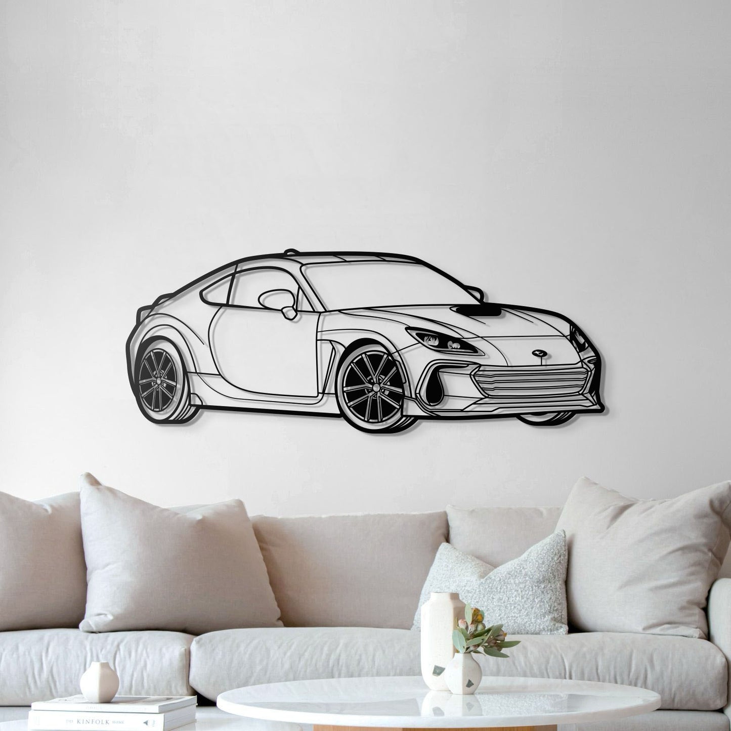 BRZ Perspective Metal Car Silhouette - MT1488