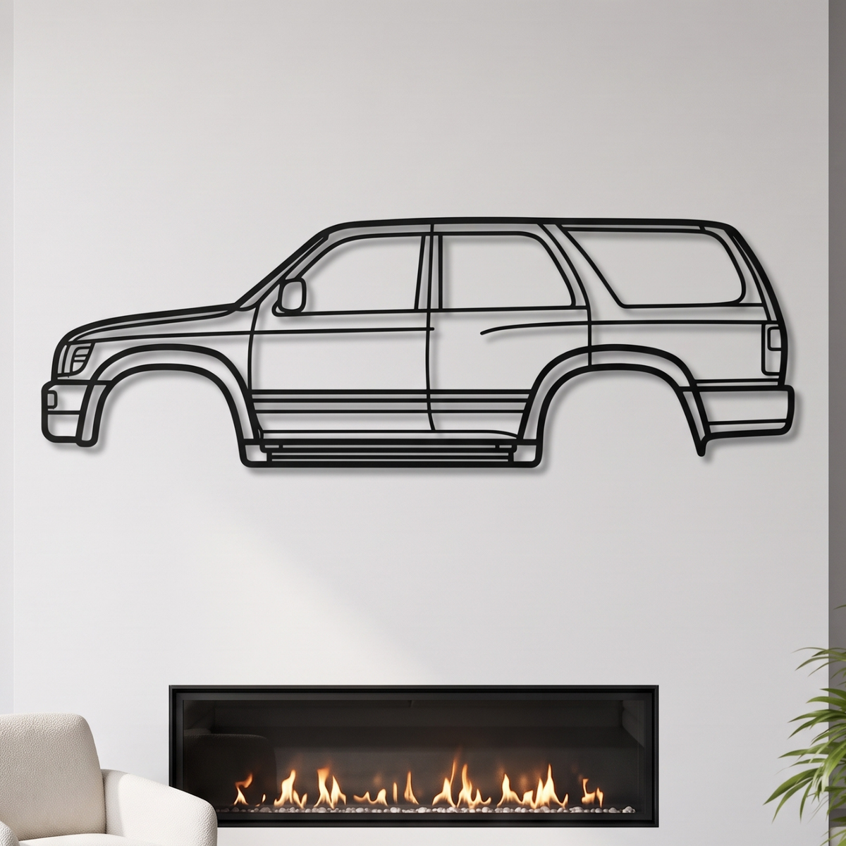 1996 4Runner 3. Generation (N180) Metall-Wandkunst Auto – MT0257