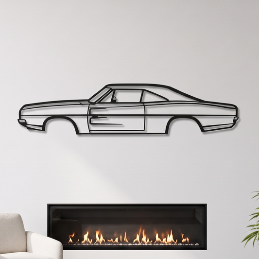 1968 Charger Metall-Wandbild - MT0107