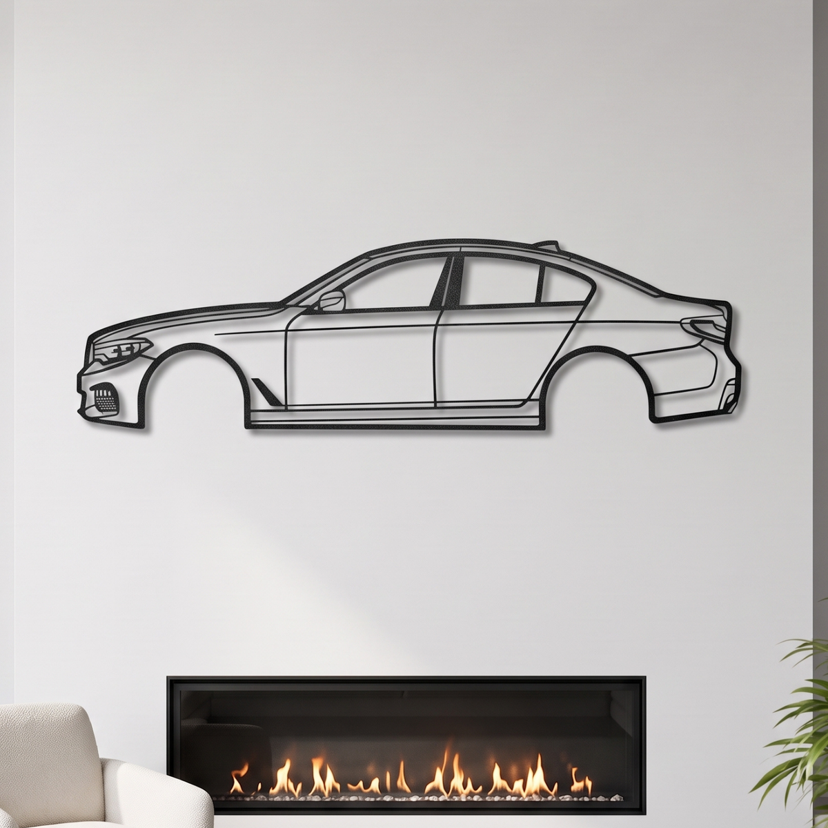 2017 5 Serie Metal Car Wall Art - MT0576