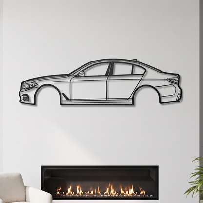 2017 5 Serie Metal Car Wall Art - MT0576