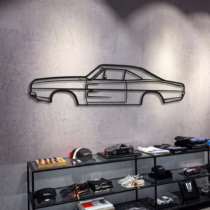 1968 Charger Metal Car Wall Art - MT0107