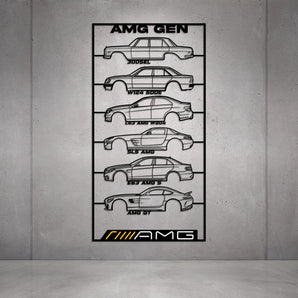 AMG Gen's Metal Neon Car Wall Art - MTN0276