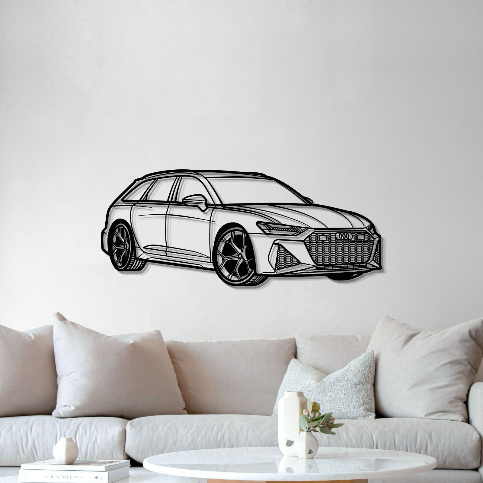 RS6 Perspective Metal Car Wall Art - MT0426