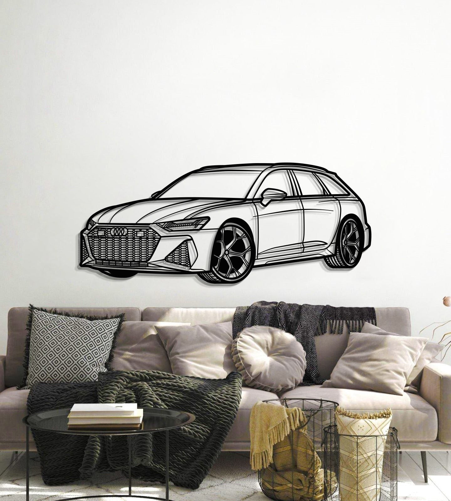 RS6 Perspective Metal Car Wall Art - MT0426