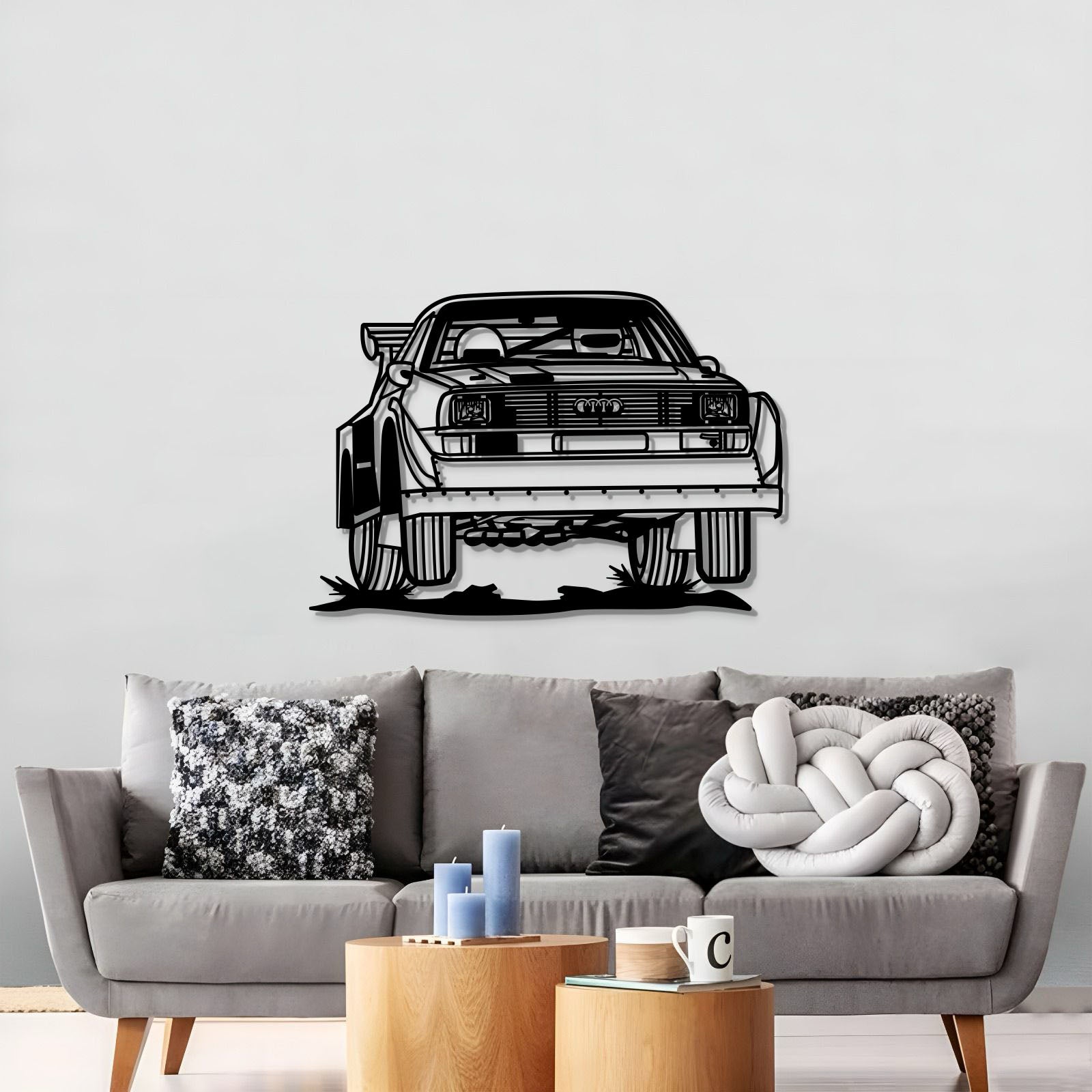 S1 Group B Perspective Metal Car Wall Art - MT1140