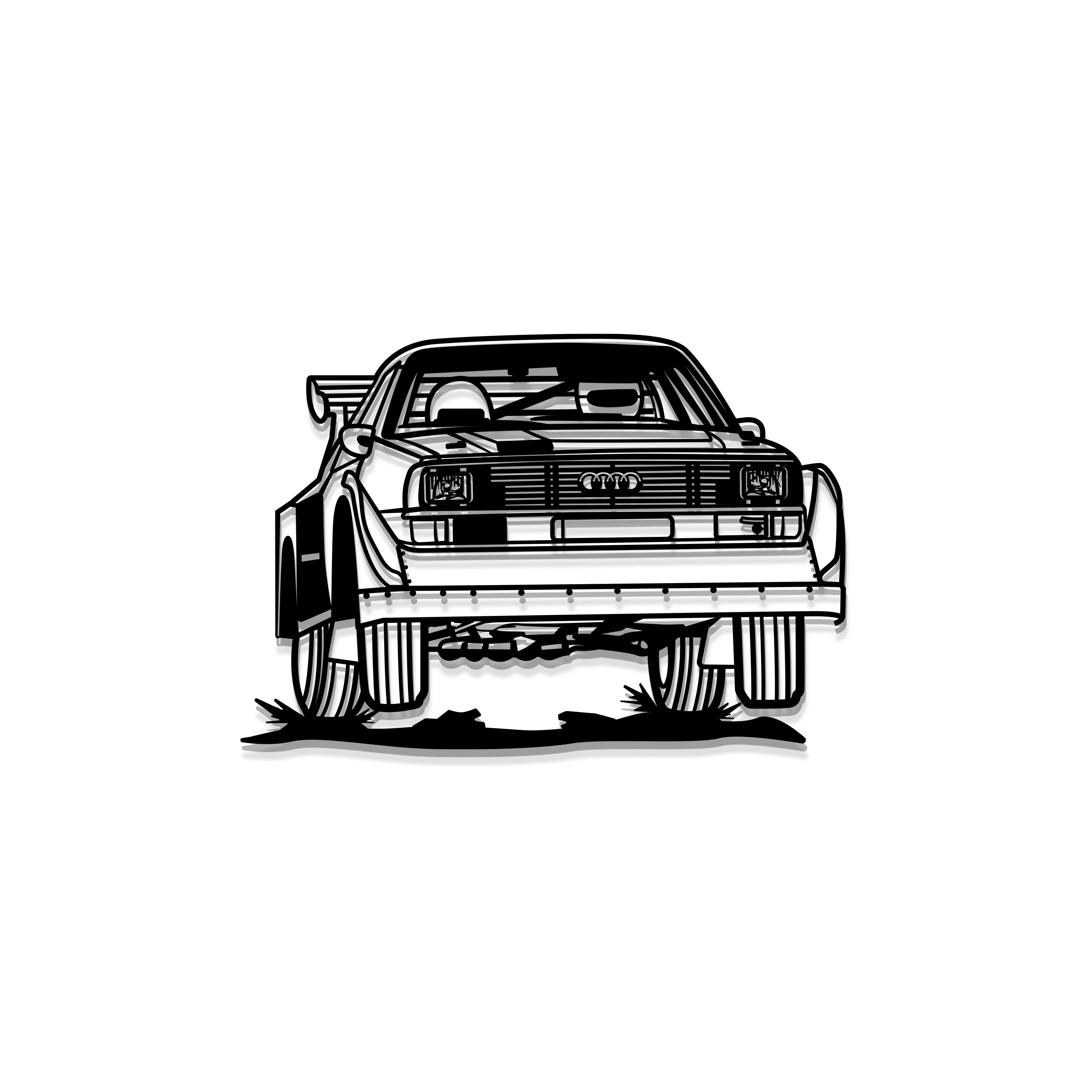 S1 Group B Perspective Metal Car Wall Art - MT1140