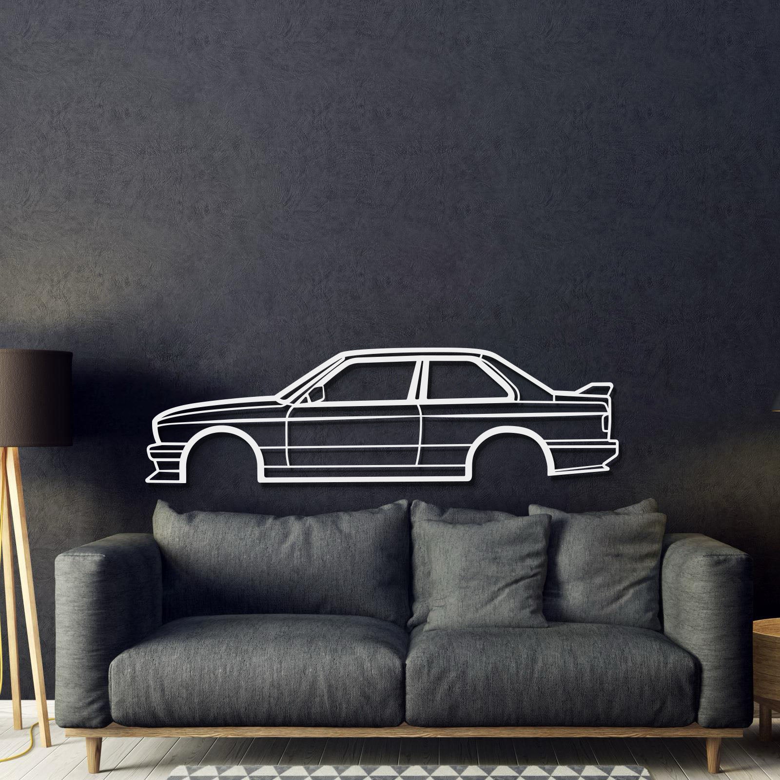 E30 M3 Metal Car Wall Art - MT0936