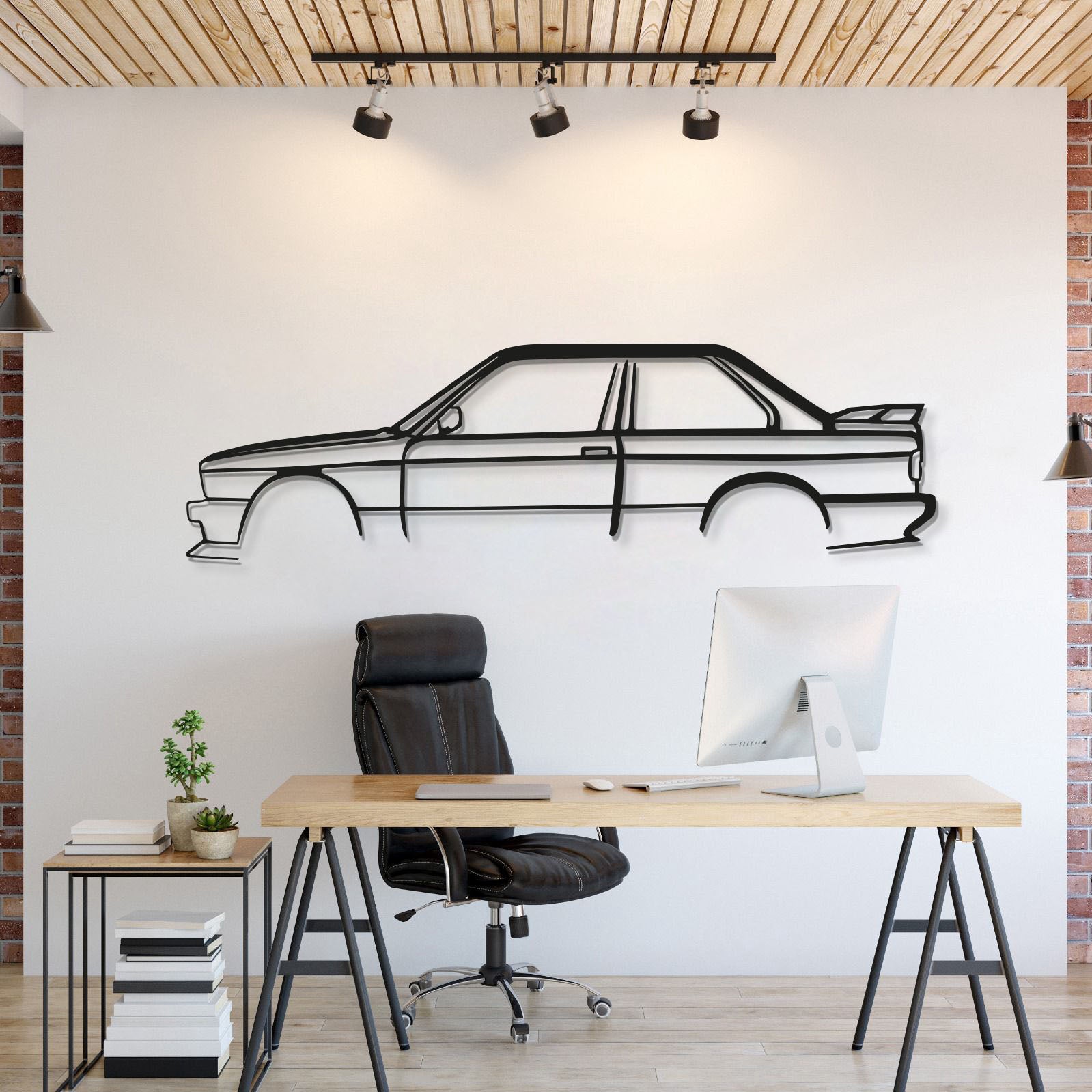 E30 M3 Metal Car Wall Art - MT0935