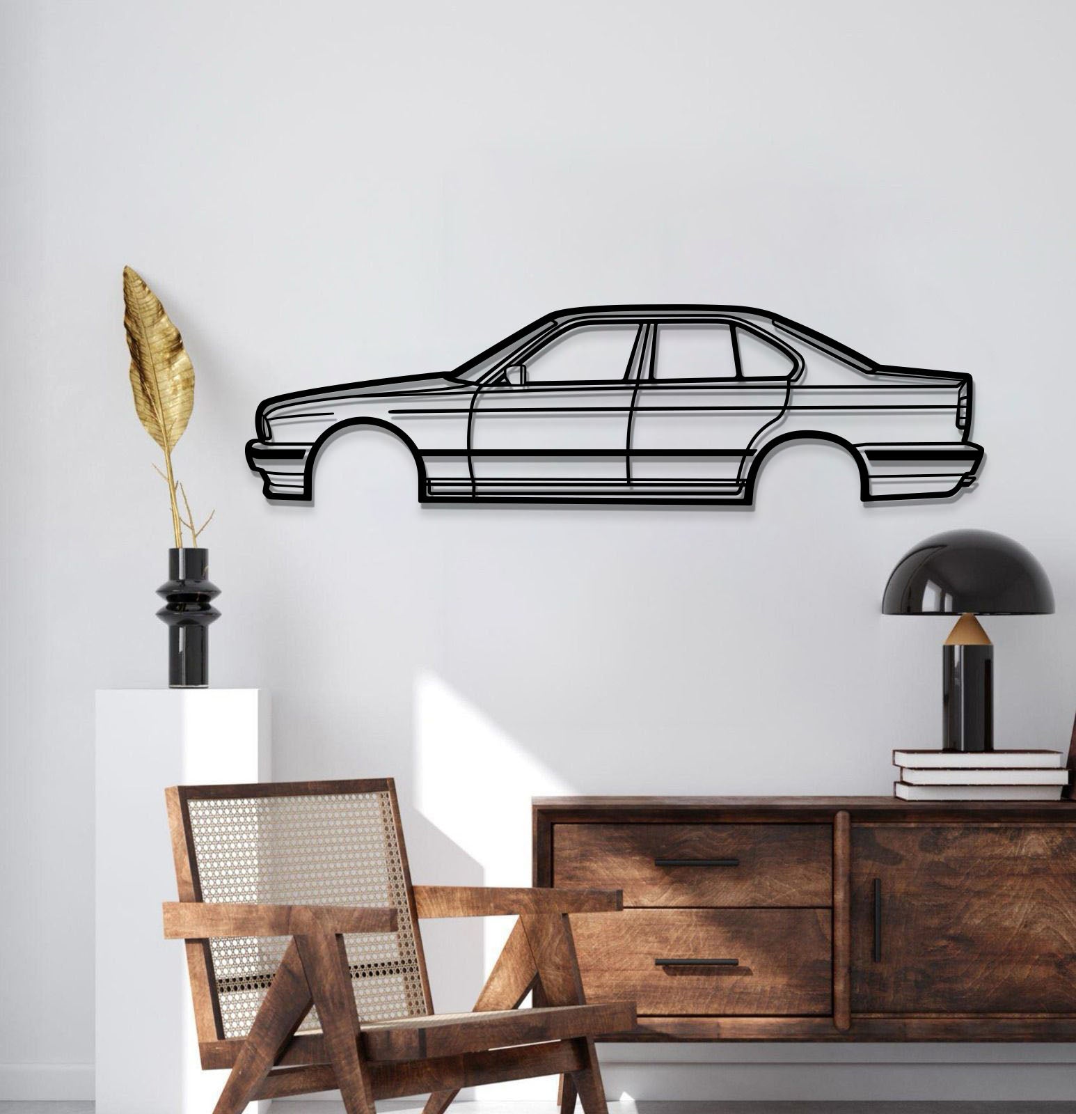 E34 Metal Car Wall Art - MT0939