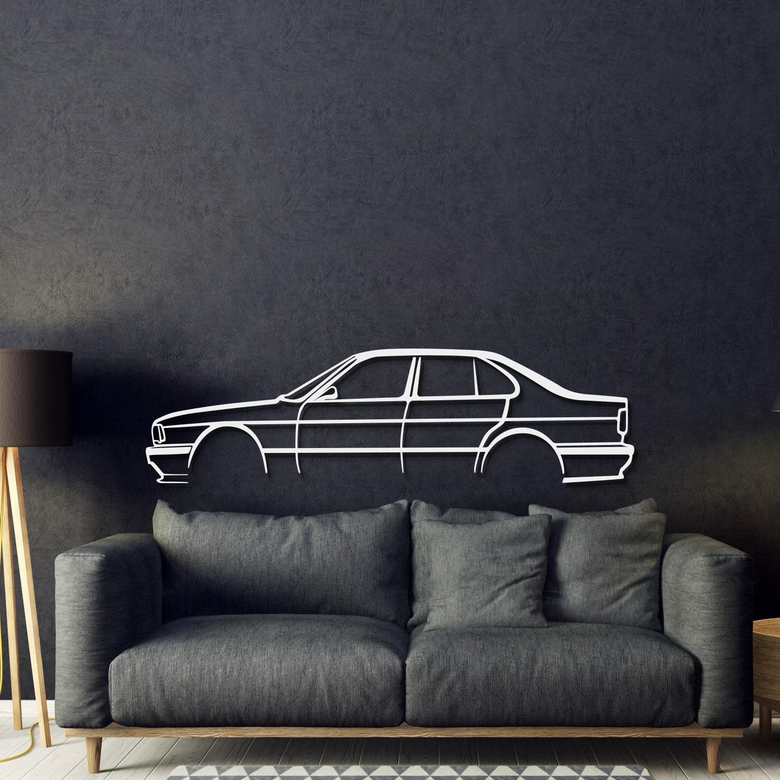 E34 M5 Metal Car Wall Art - MT0938