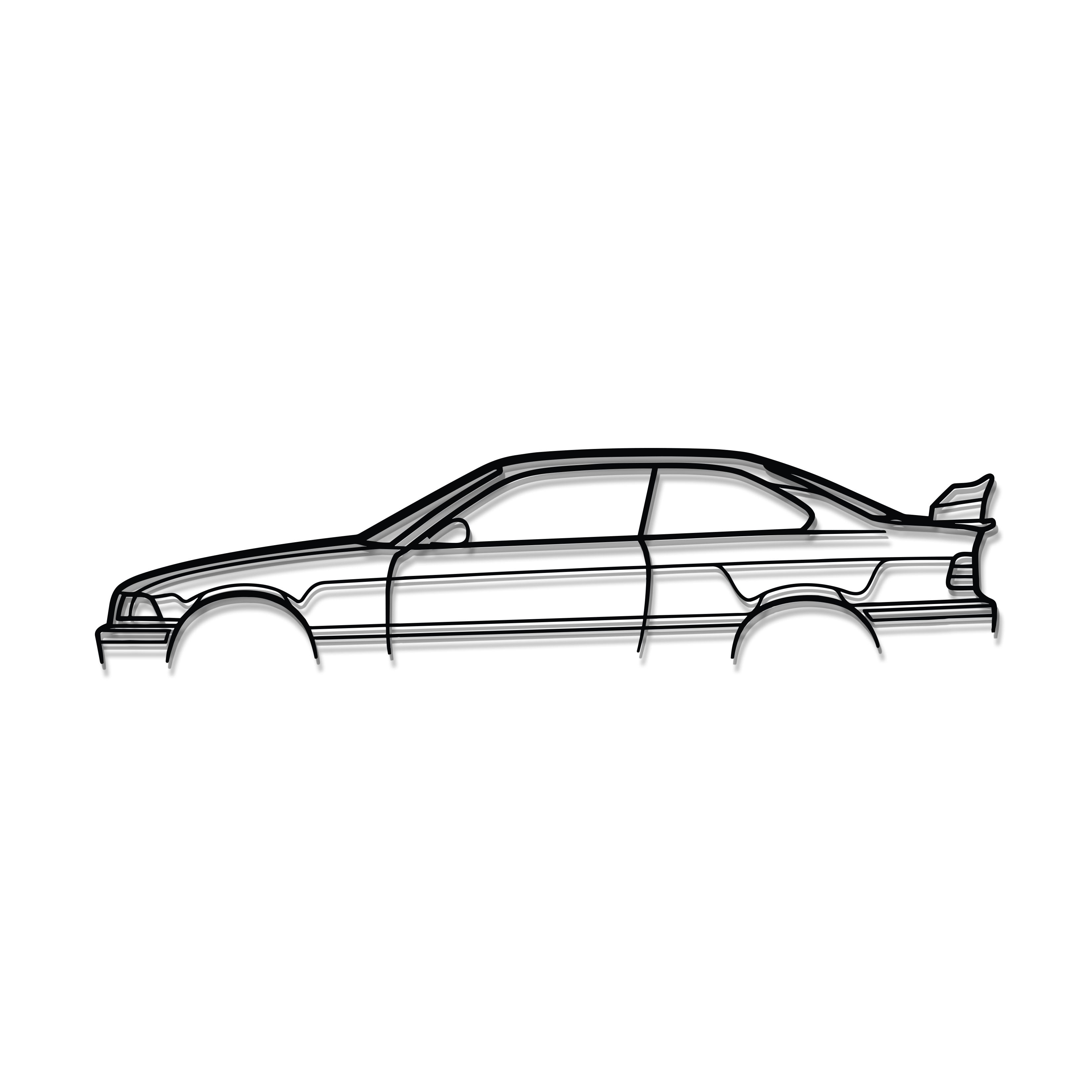 E36 M3 CS Metal Car Wall Art - MT0945