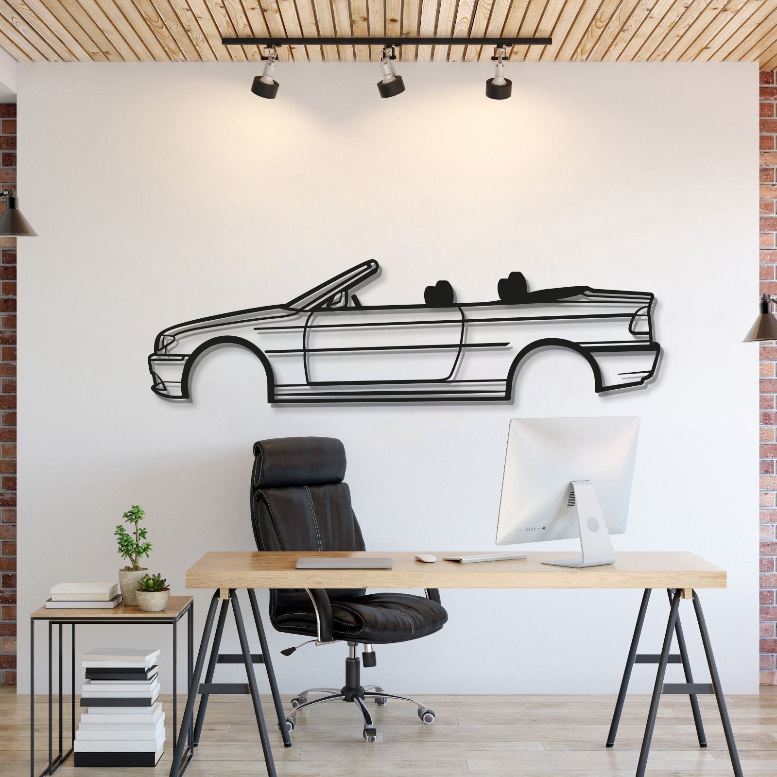 E46 CABRIO Metal Car Wall Art - MT0953