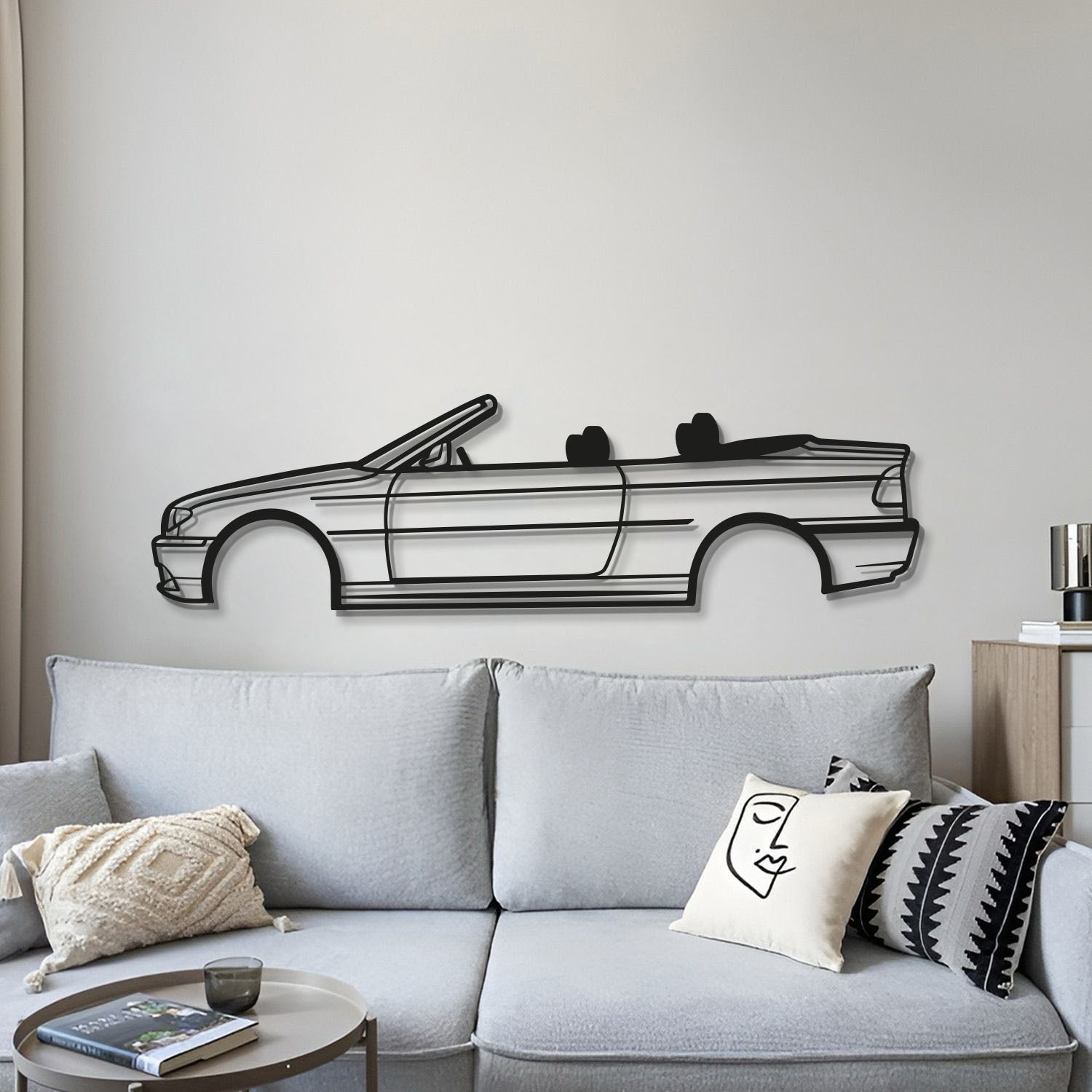 E46 CABRIO Metal Car Wall Art - MT0953