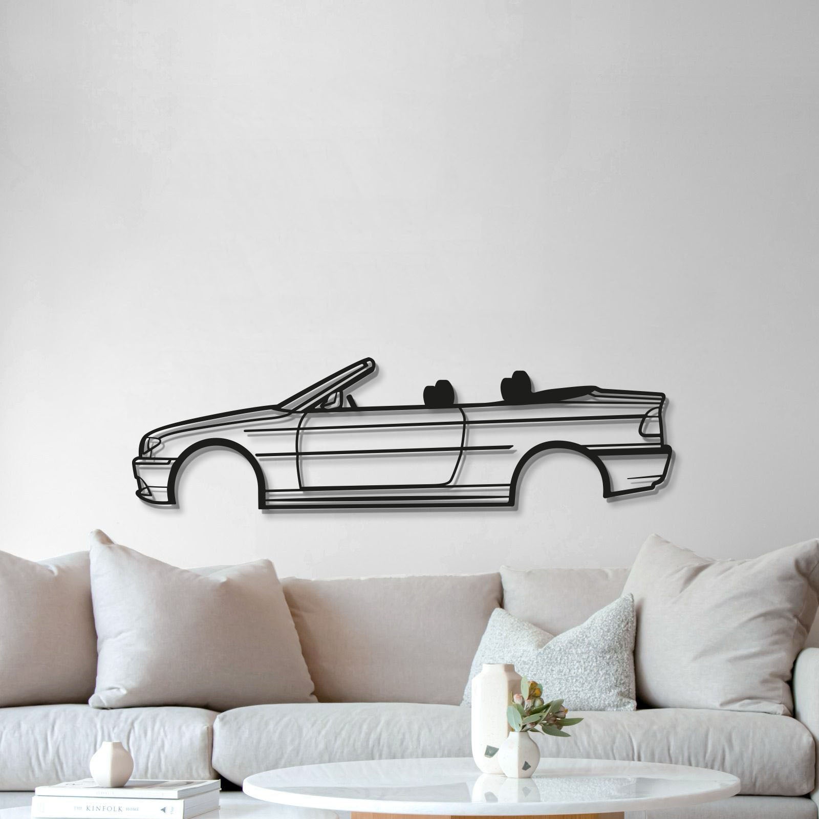 E46 CABRIO Metal Car Wall Art - MT0953