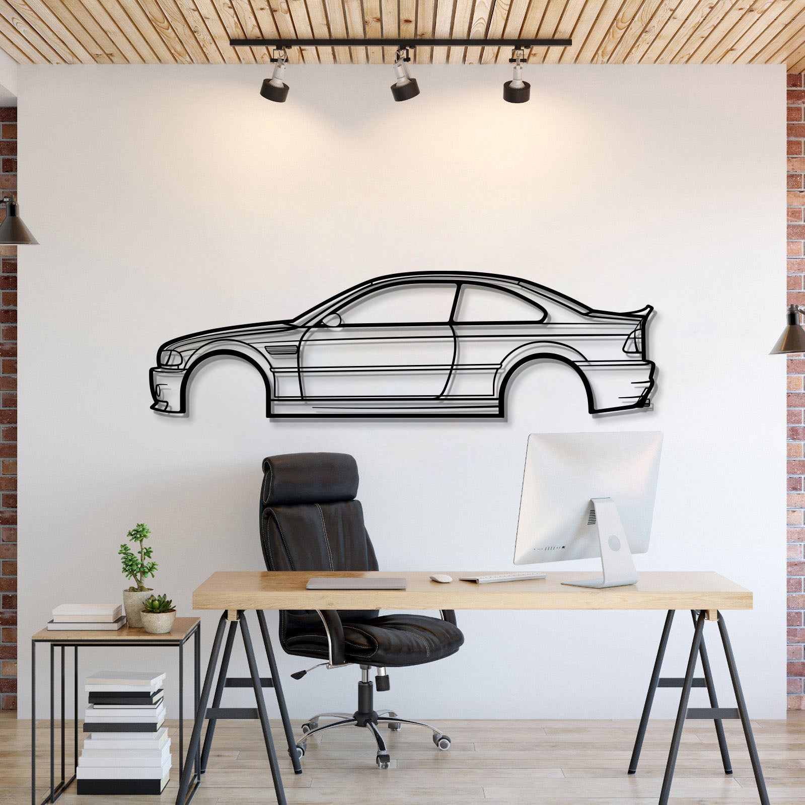 E46 M3 CSL Metal Car Wall Art - MT0956