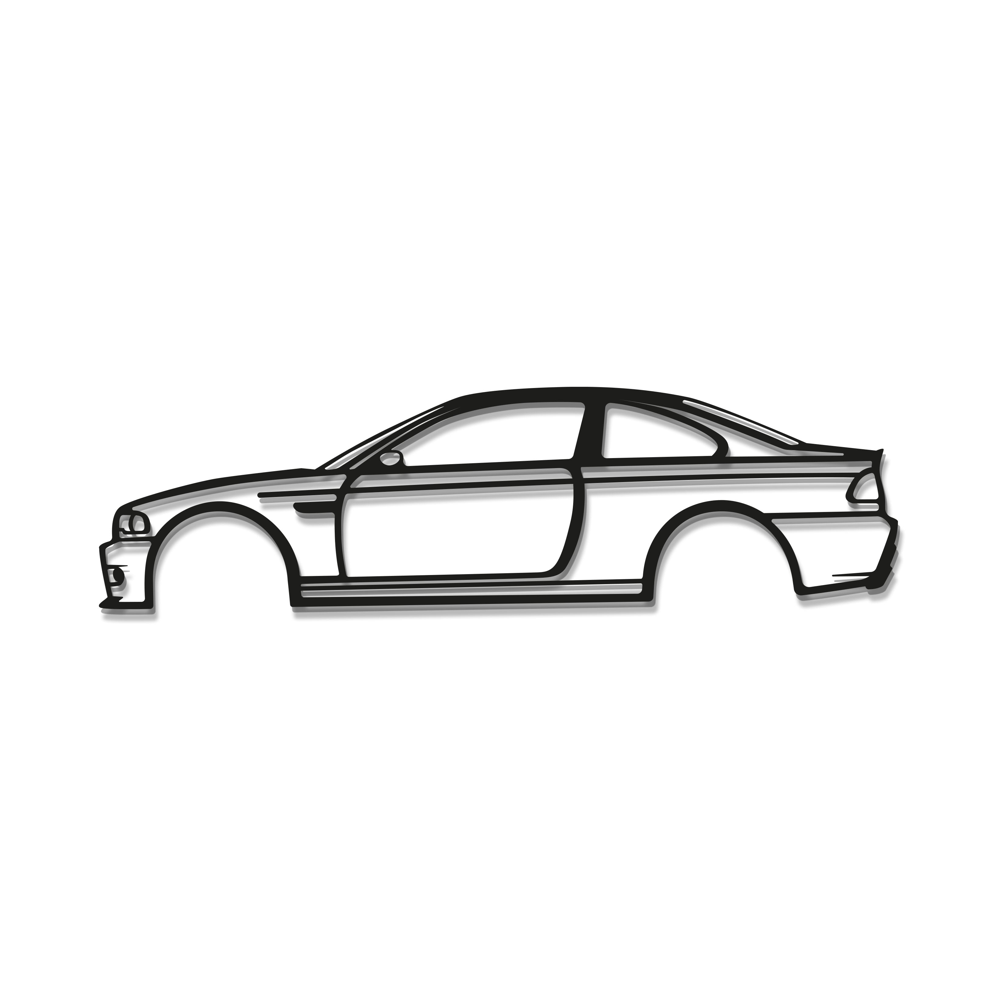 E46 M3 Metal Car Wall Art - MT0957