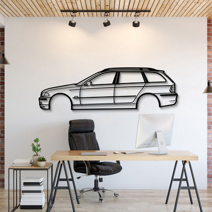 E46 Touring Metal Car Wall Art - MT0960
