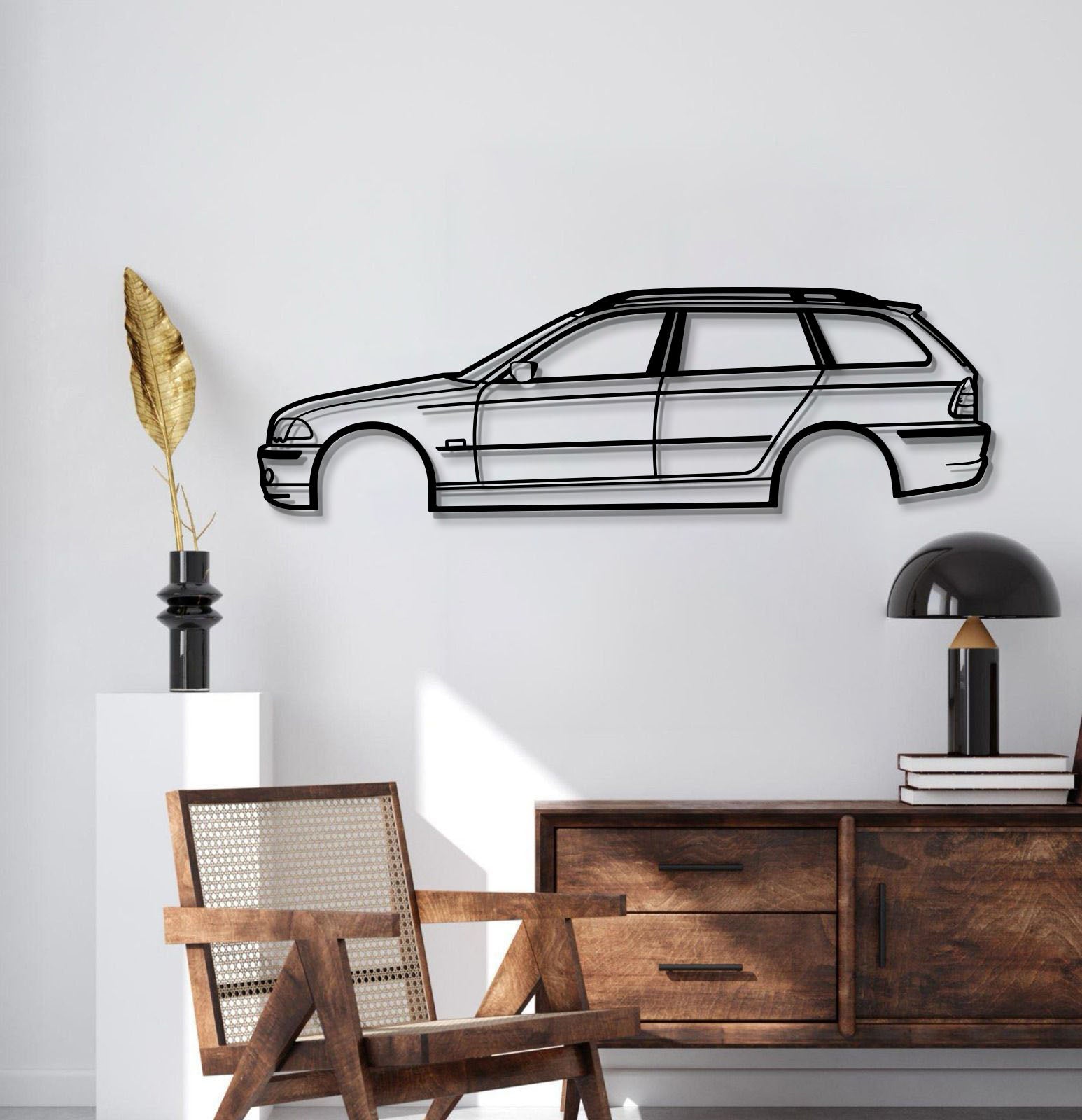 E46 Touring Metal Car Wall Art - MT0960