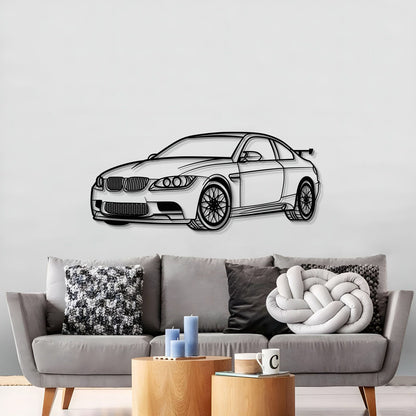 Large BMW E92 M3 perspective wall art for garage or man cave