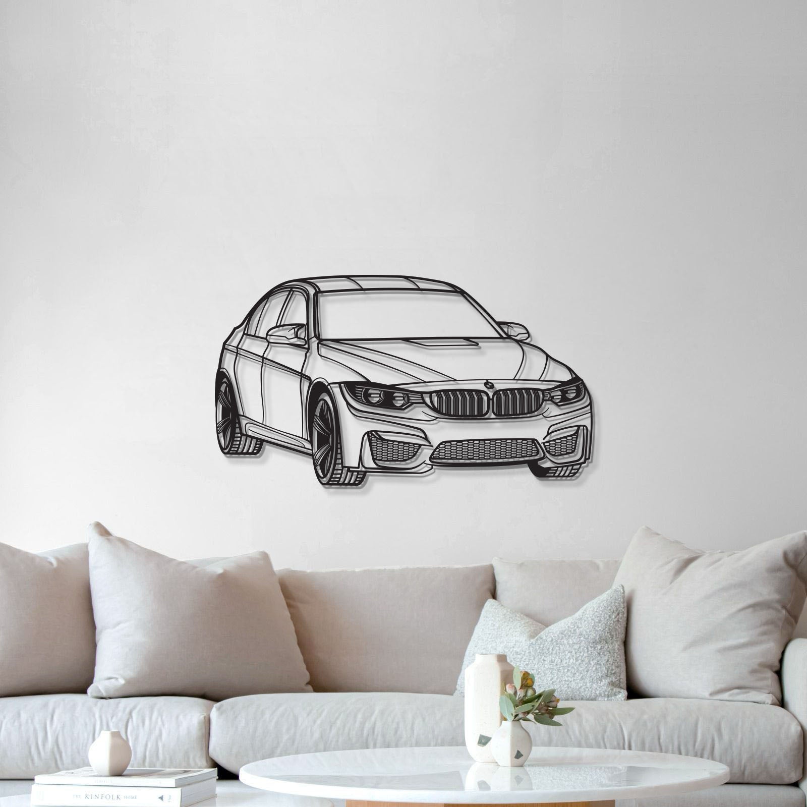 F80 Perspective Metal Car Wall Art - MT1126