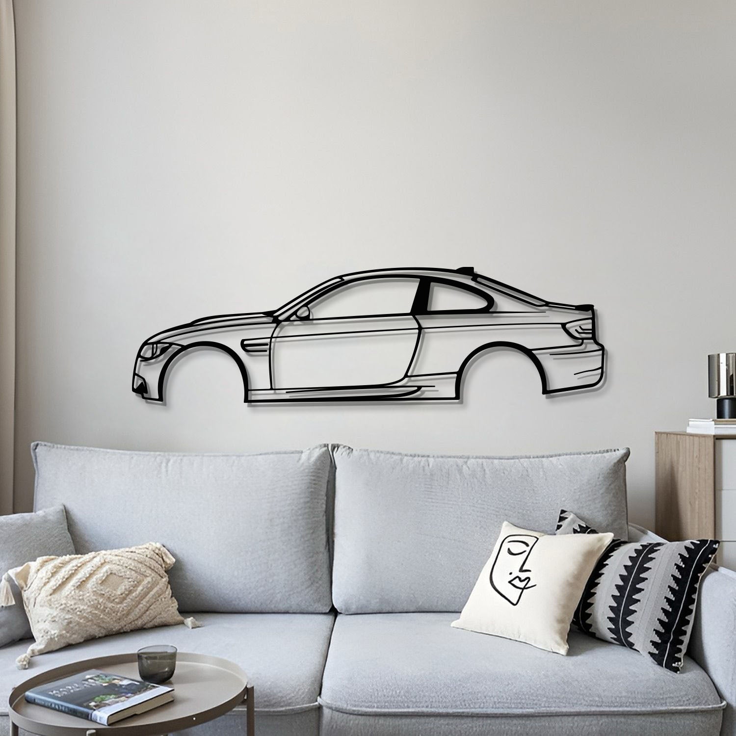 M3 E92 Metal Car Wall Art - MT1008