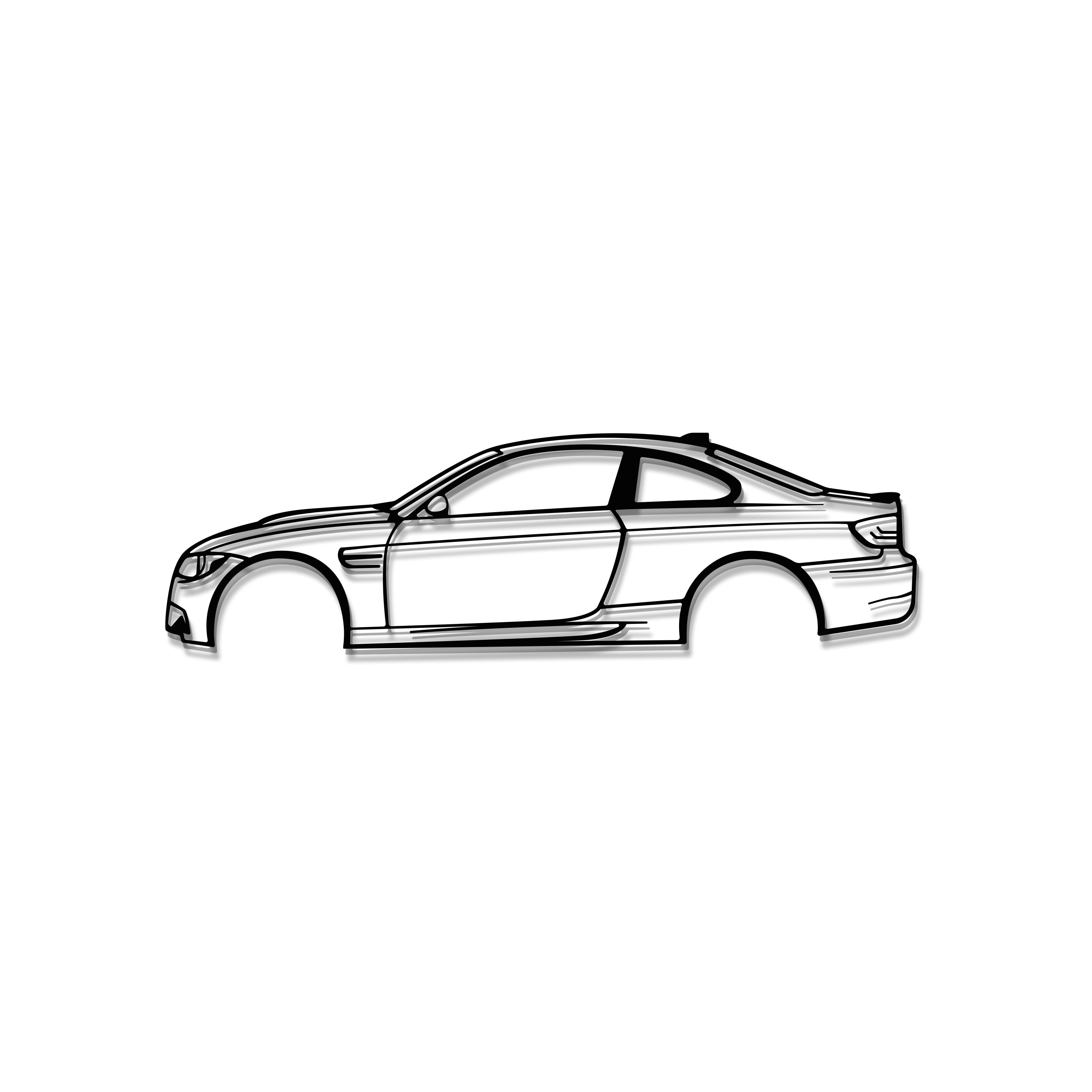 M3 E92 Metal Car Wall Art - MT1008