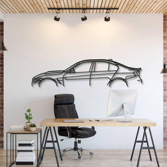 BMW M3 F80 metal car wall art silhouette for garage décor