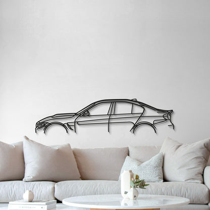 BMW M3 F80 vintage metal wall sculpture for living room display