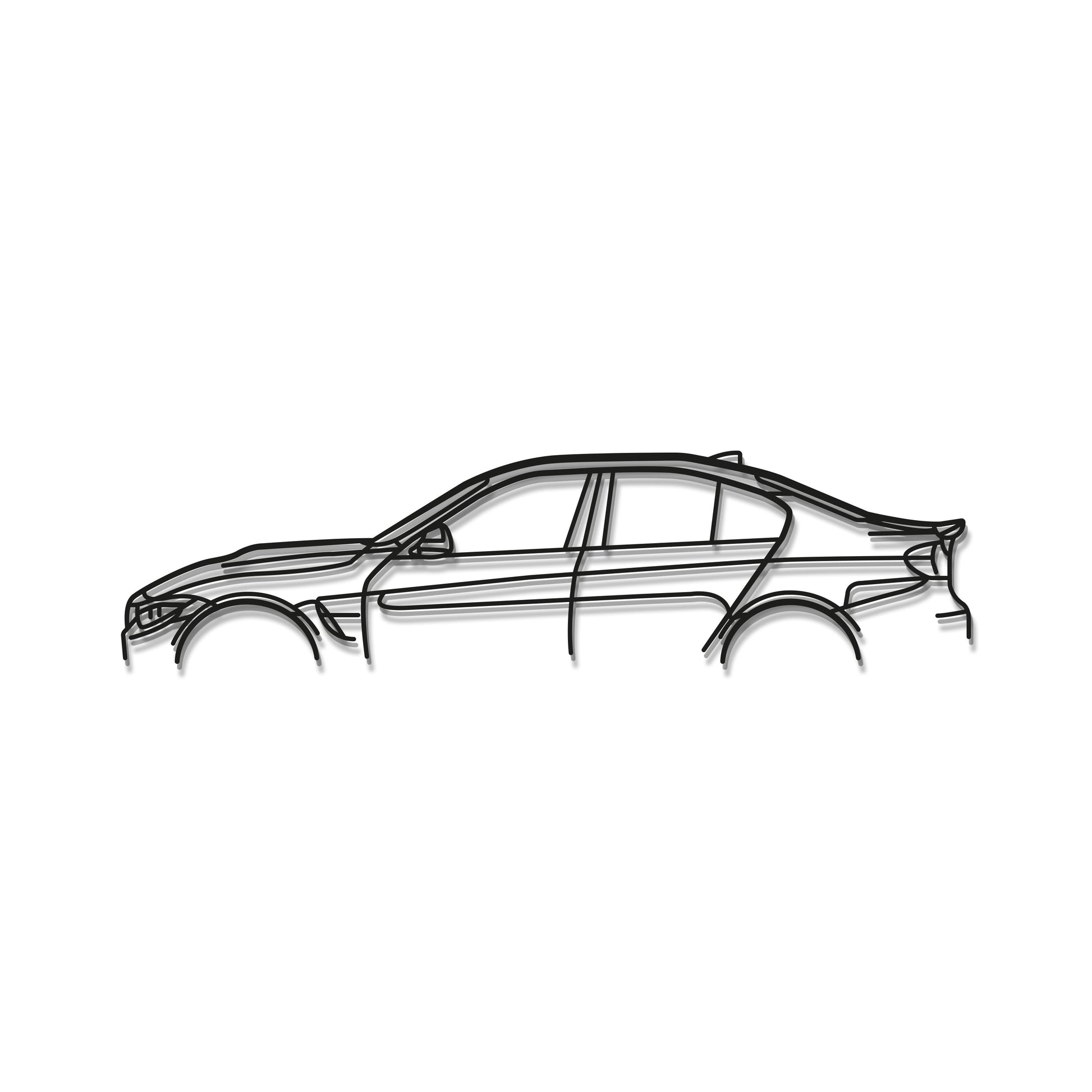 Laser cut steel BMW M3 F80 wall art perfect for motorsport fans