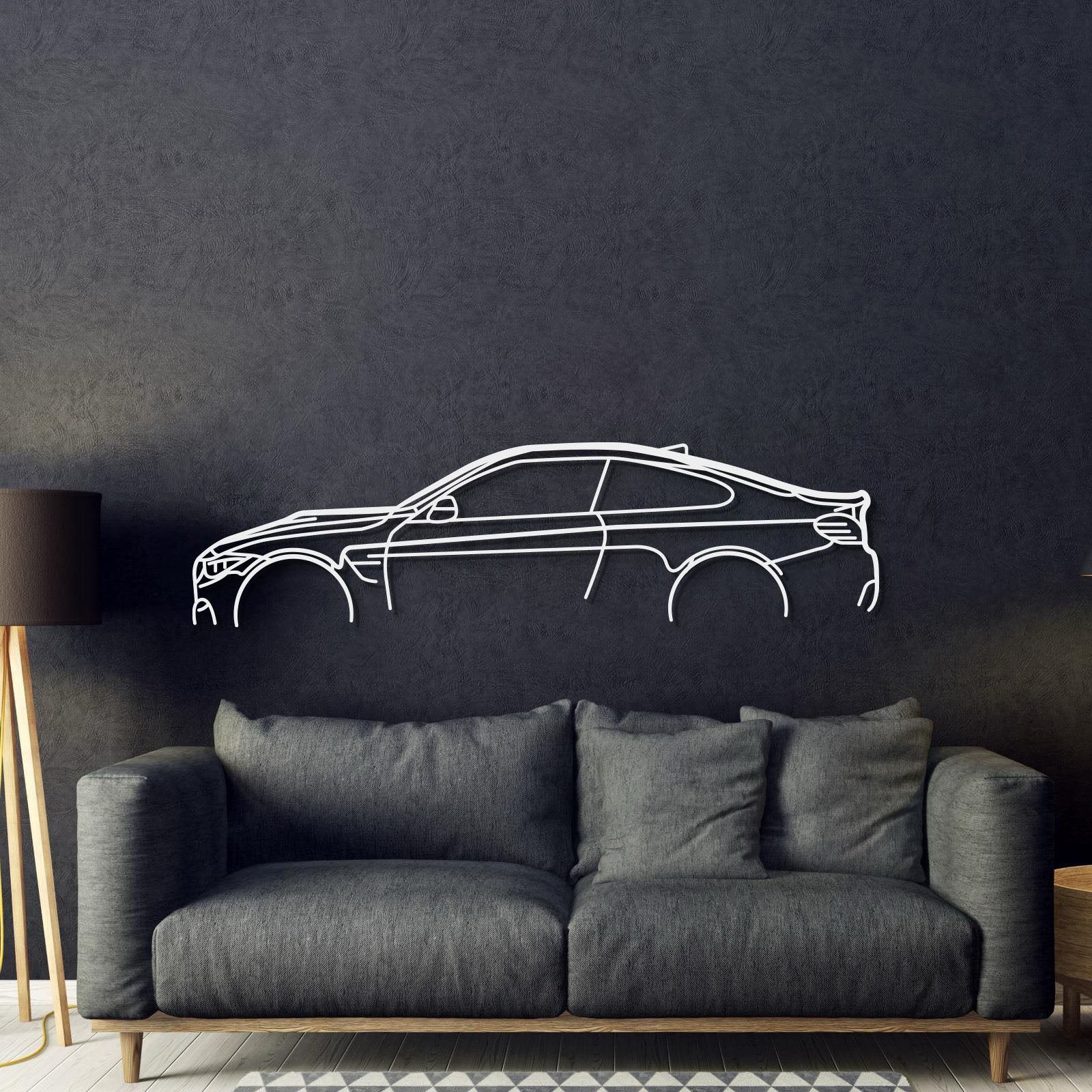 M4 F82 Classic Metal Car Wall Art - MT1013