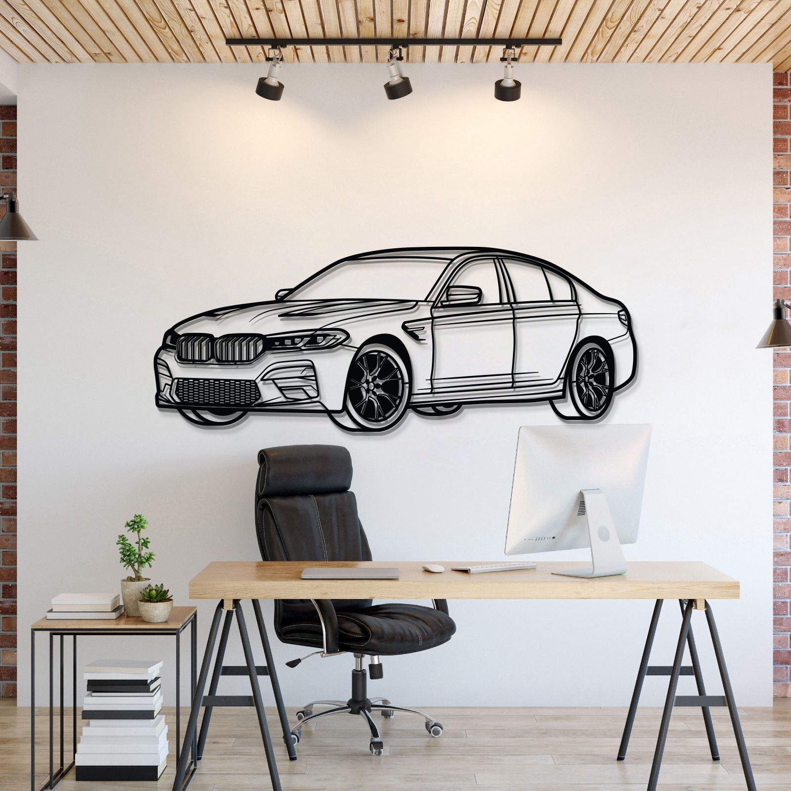 M5 CS Perspective Metal Car Wall Art - MT1216