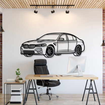M5 CS Perspective Metal Car Wall Art - MT1216