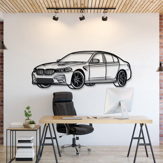 M5 CS Perspektive Metall Auto Wandkunst - MT1216