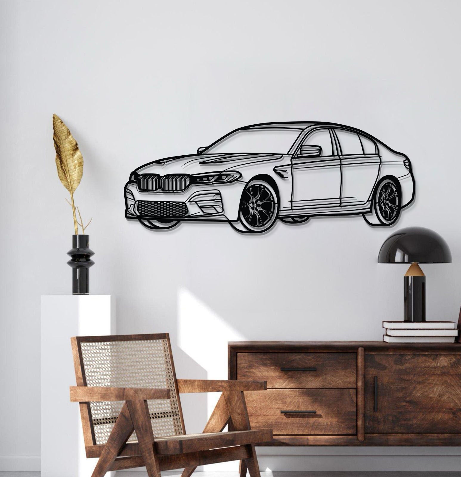 M5 CS Perspective Metal Car Wall Art - MT1216