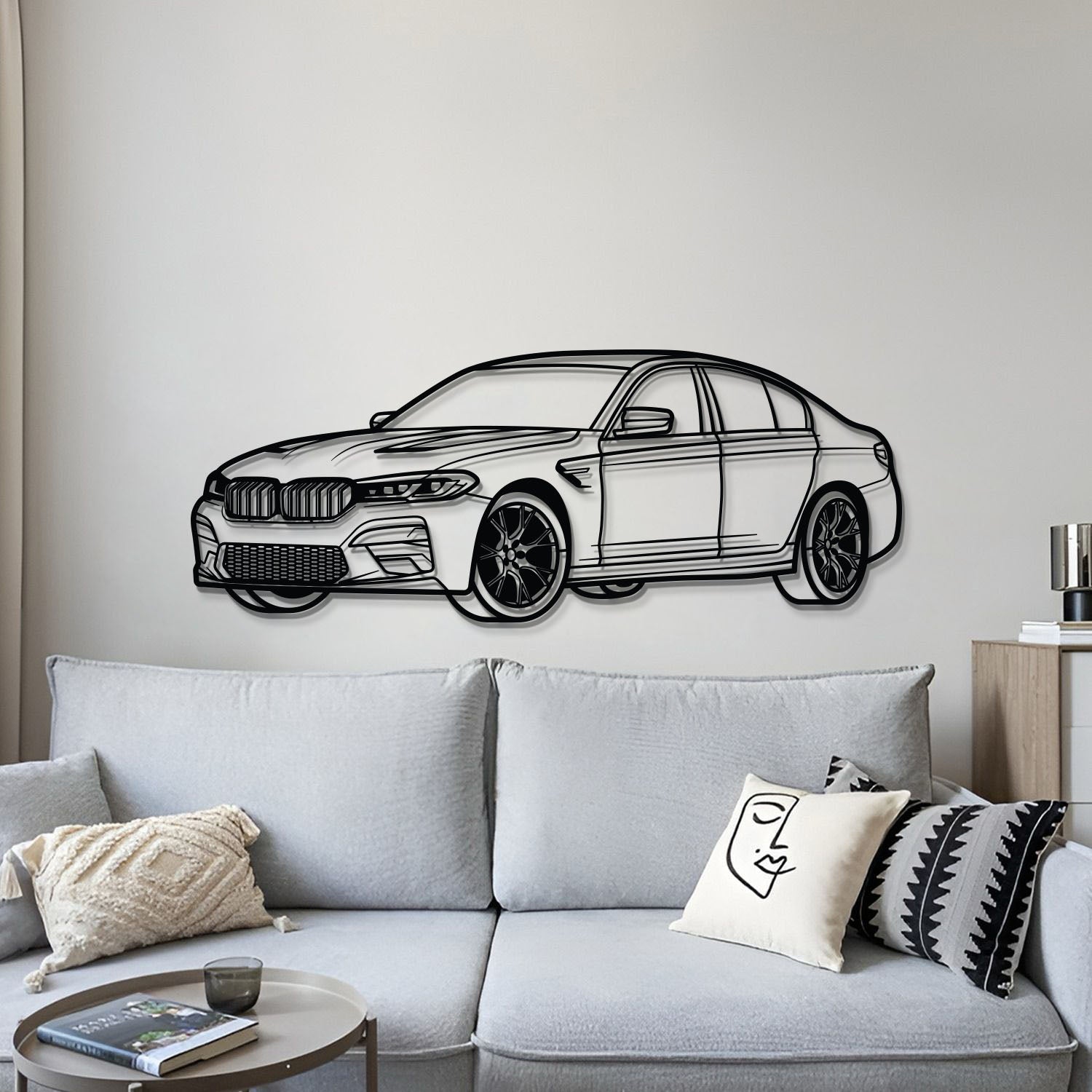 M5 CS Perspective Metal Car Wall Art - MT1216