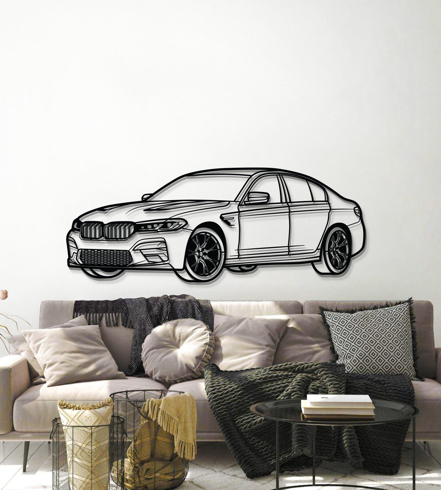 M5 CS Perspective Metal Car Wall Art - MT1216