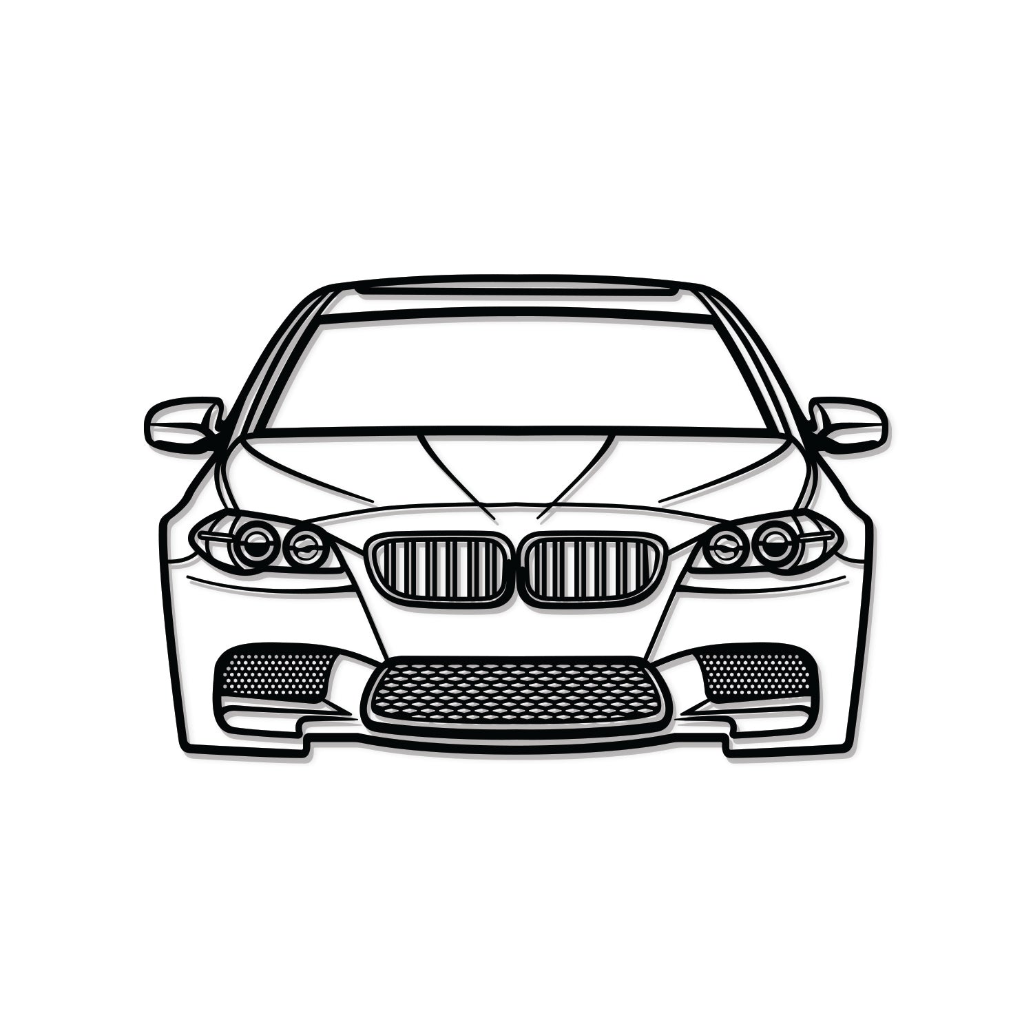 Compact Car Front View Drawing High-Res Vector Graphic - Getty Images