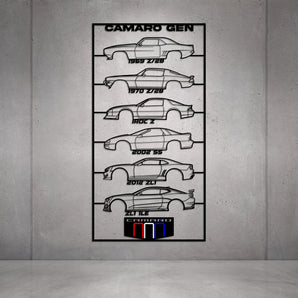 Camaro Gen's Metal Neon Car Wall Art - MTN0274