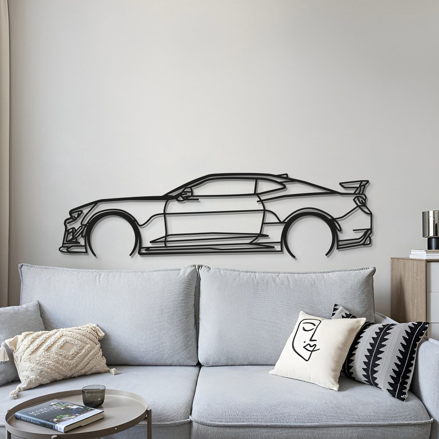 Camaro ZL1 Detailed Metal Car Wall Art - MT0893