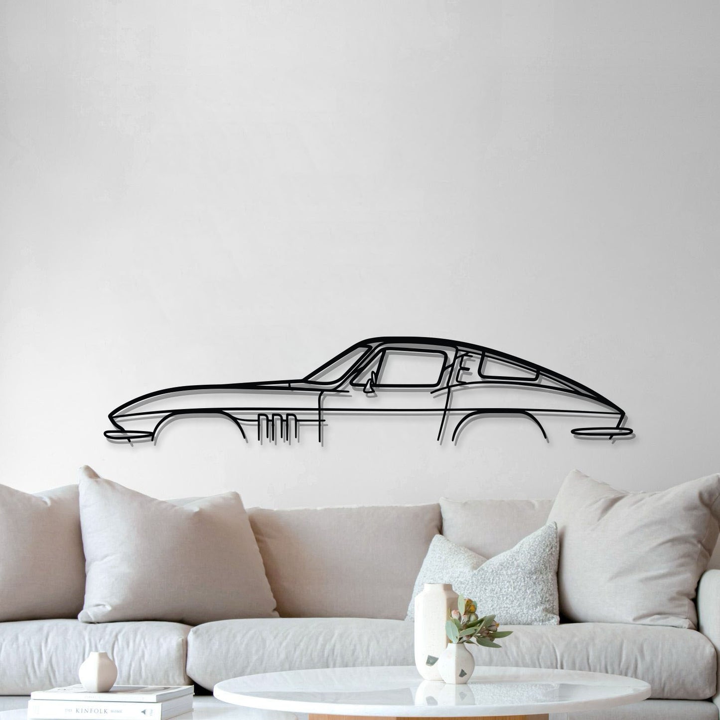 Celebrate mid-century design with the Chevrolet Corvette C2 in minimalist metal