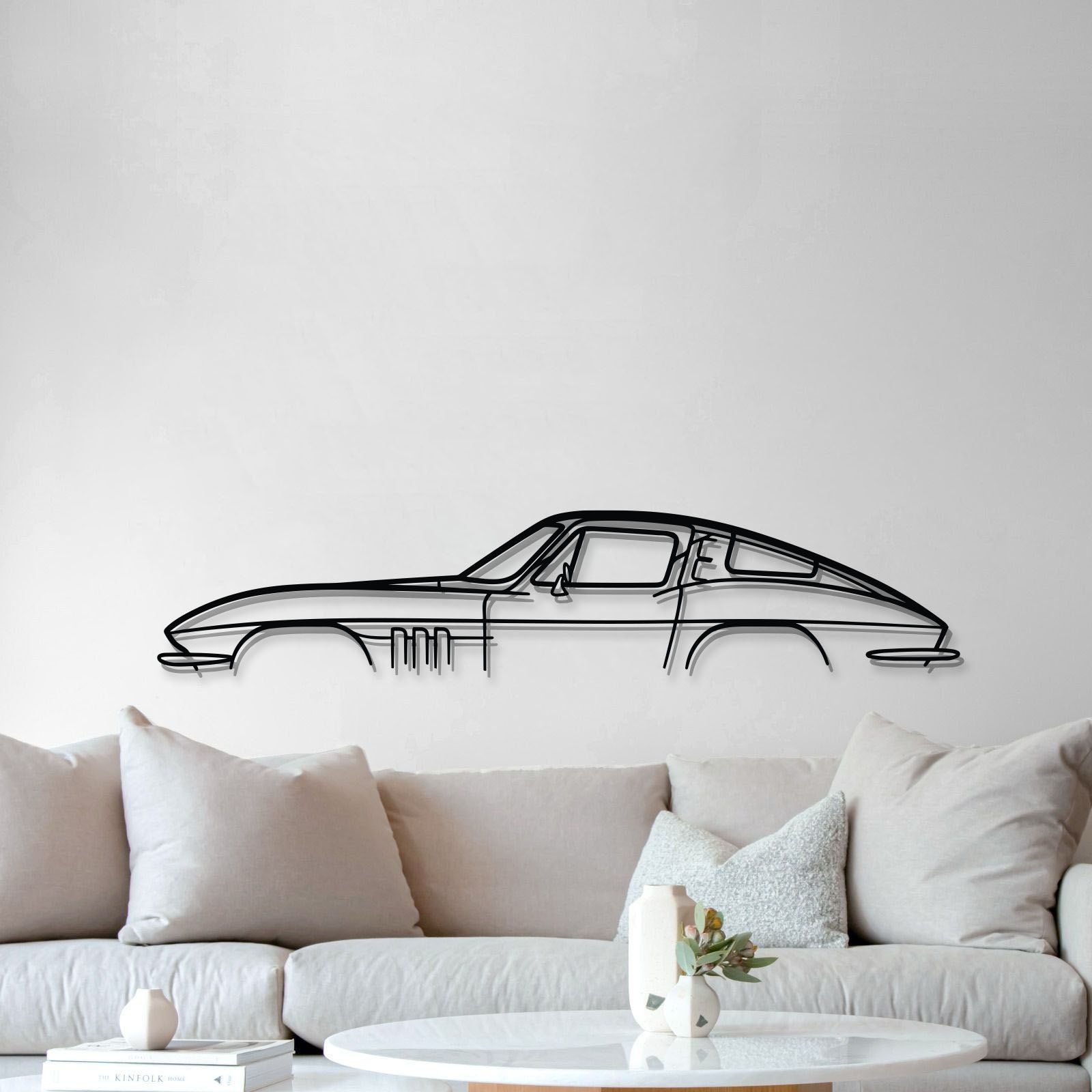 Celebrate mid-century design with the Chevrolet Corvette C2 in minimalist metal