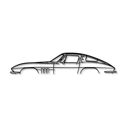The Chevrolet Corvette C2 rendered in metal adds timeless flair to your décor