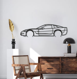Corvette C5 Detailed Metal Car Wall Art - MT0916